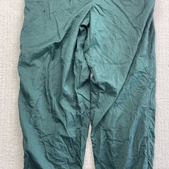 Vintage 90s Nike Pants Men XL Green Nylon Windbreaker Track Warm Up Zip Read** - Picture 3 of 16